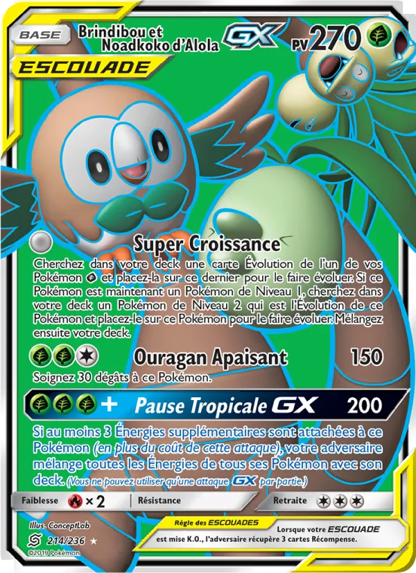 Brindibou et Noadkoko d’Alola GX 214/236