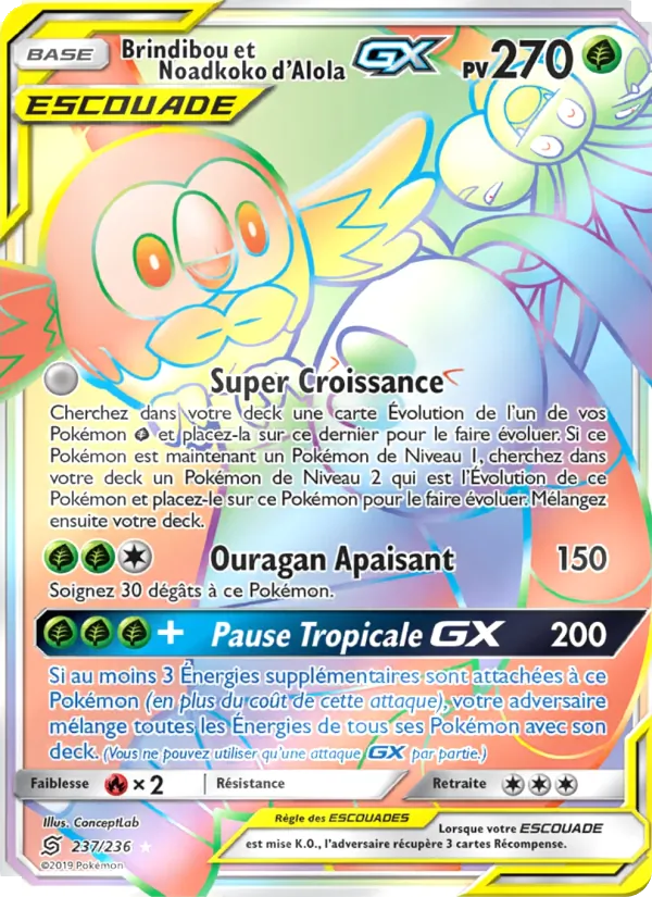 Brindibou et Noadkoko d’Alola GX 237/236