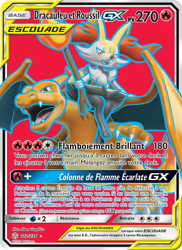 Dracaufeu et Roussil GX 212/236