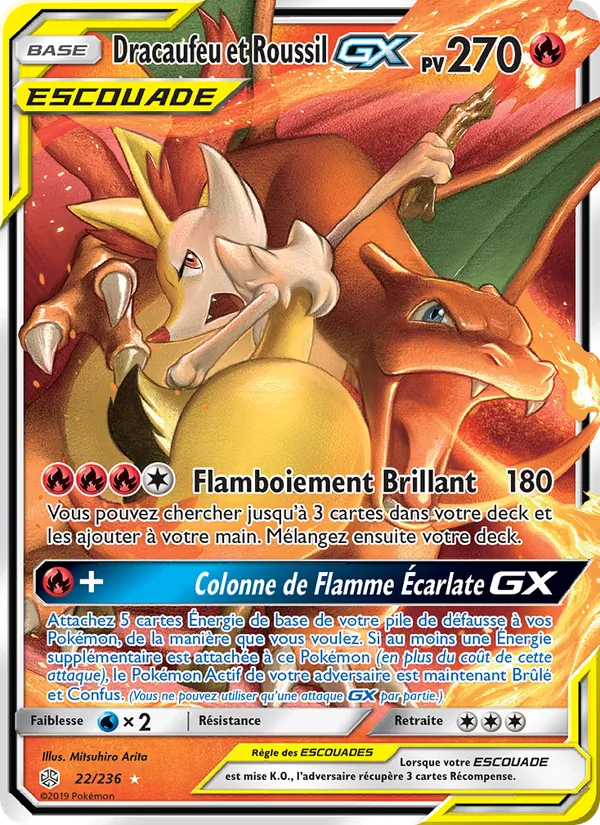 Dracaufeu et Roussil GX 22/236