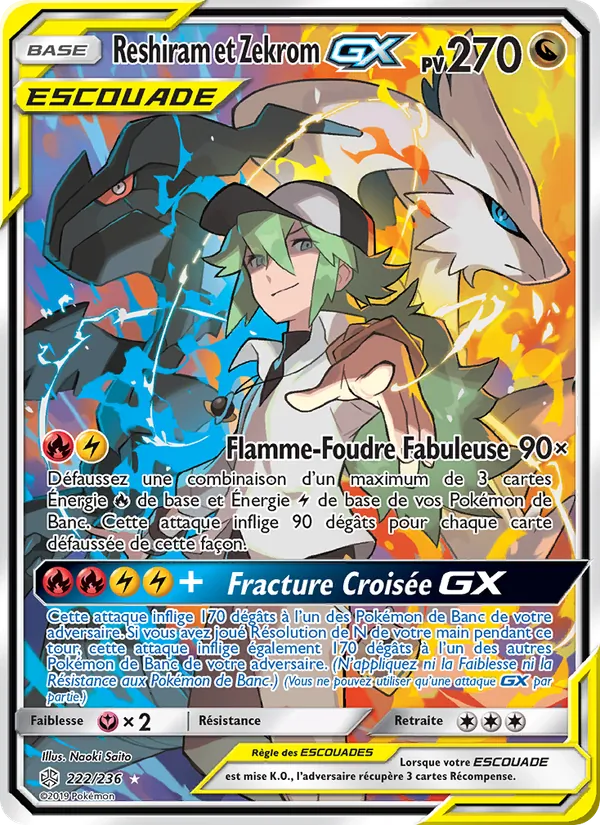 Reshiram et Zekrom GX 222/236