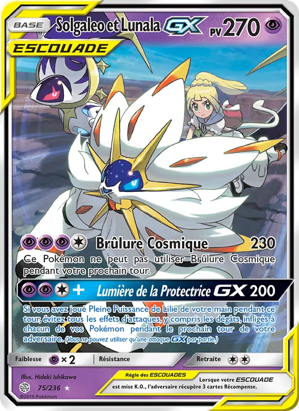 Solgaleo et Lunala GX 75/236