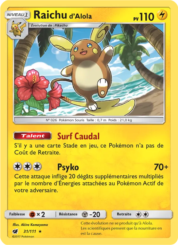 Raichu d’Alola 31/111
