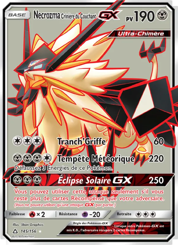 Necrozma Crinière du Couchant GX 145/156