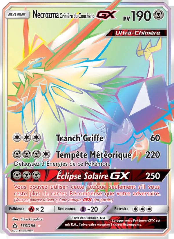 Necrozma Crinière du Couchant GX 163/156