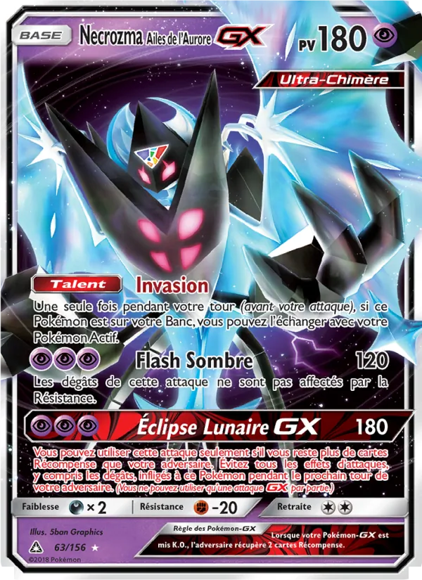 Necrozma Ailes de l’Aurore GX 63/156