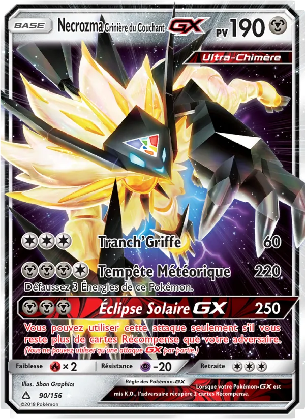 Necrozma Crinière du Couchant GX 90/156