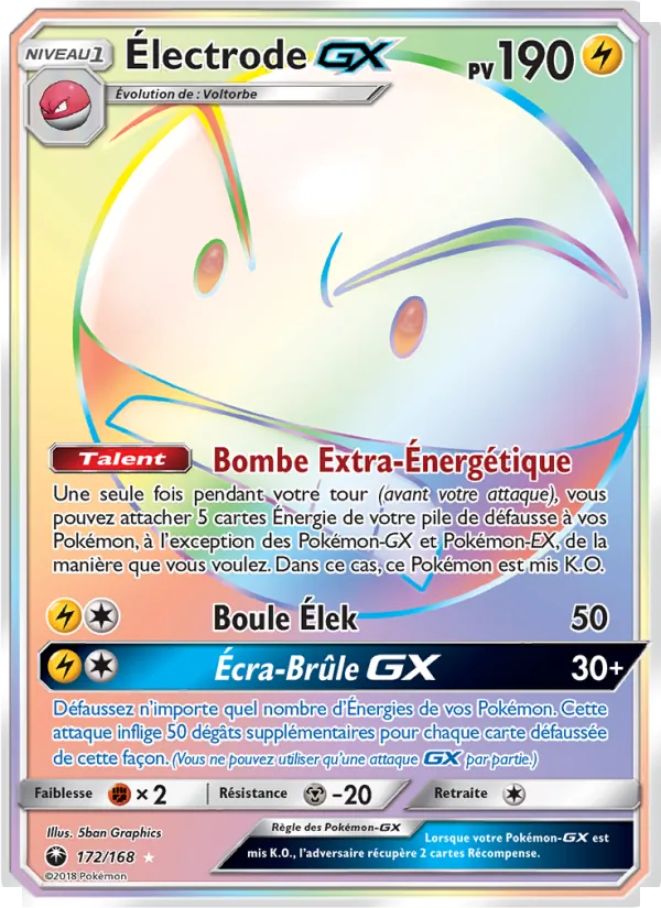 Électrode GX 172/168