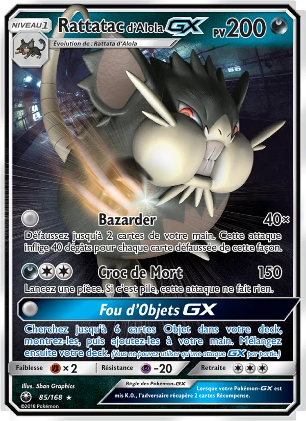 Rattatac d’Alola GX 85/168