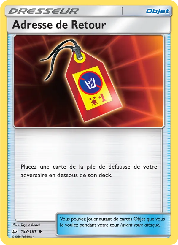 Adresse de Retour 153/181