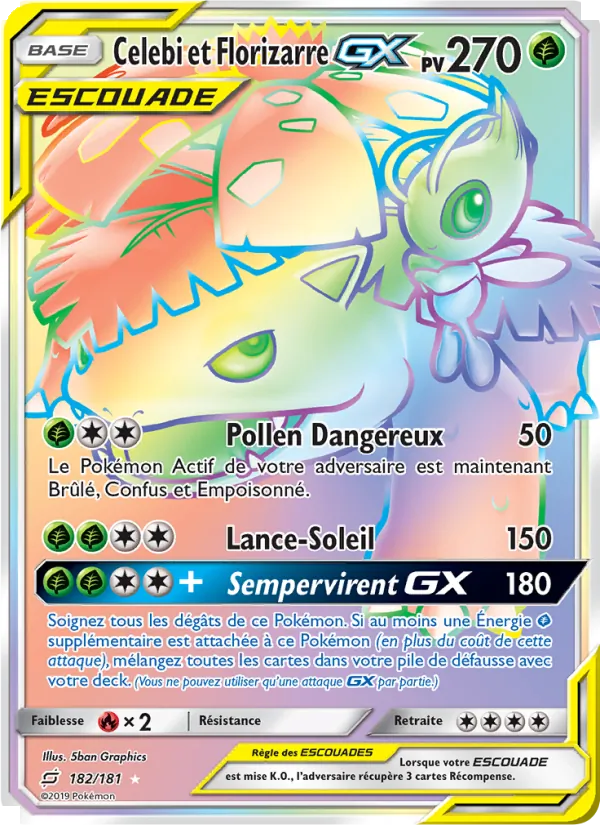 Celebi et Florizarre GX 182/181
