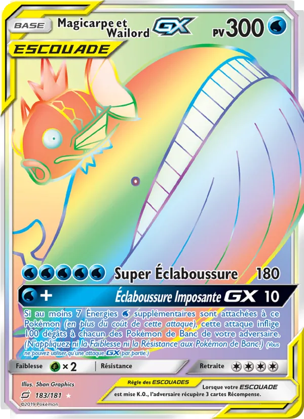 Magicarpe et Wailord GX 183/181