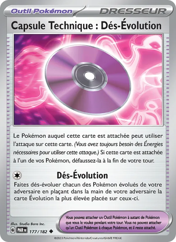 Capsule Technique : Dés-Évolution 177/182