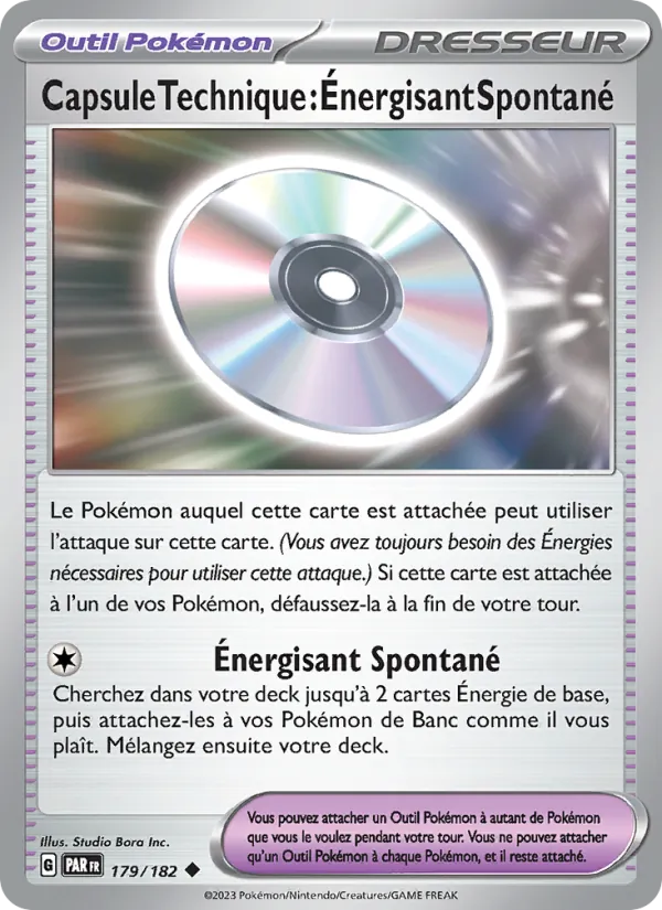 Capsule Technique : Énergisant Spontané 179/182