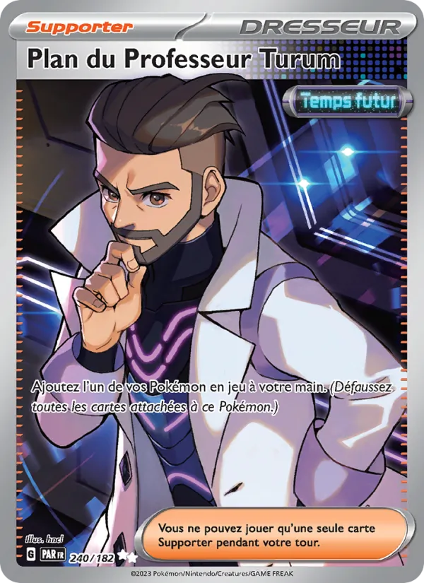 Plan du Professeur Turum 240/182