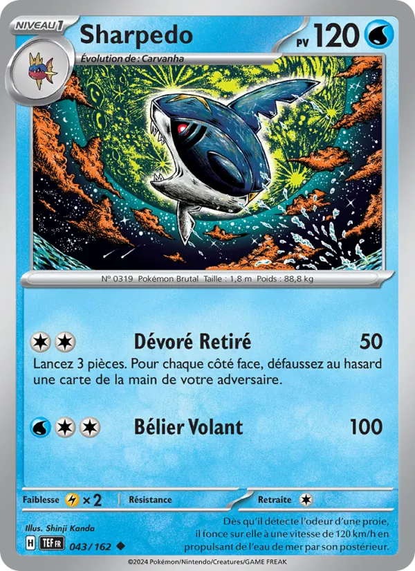 Sharpedo 043/162