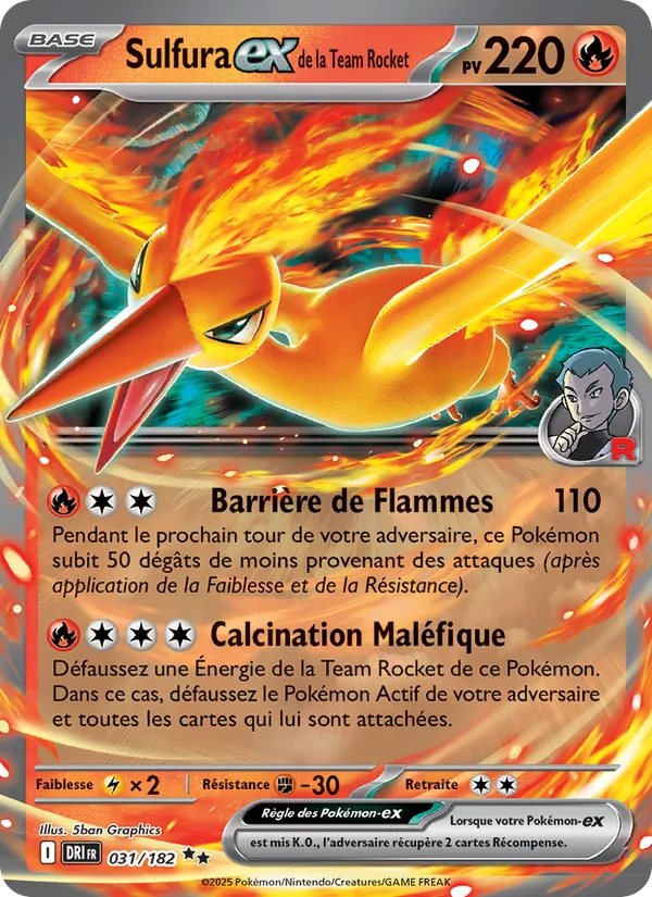 Sulfura-ex de la Team Rocket 031/182