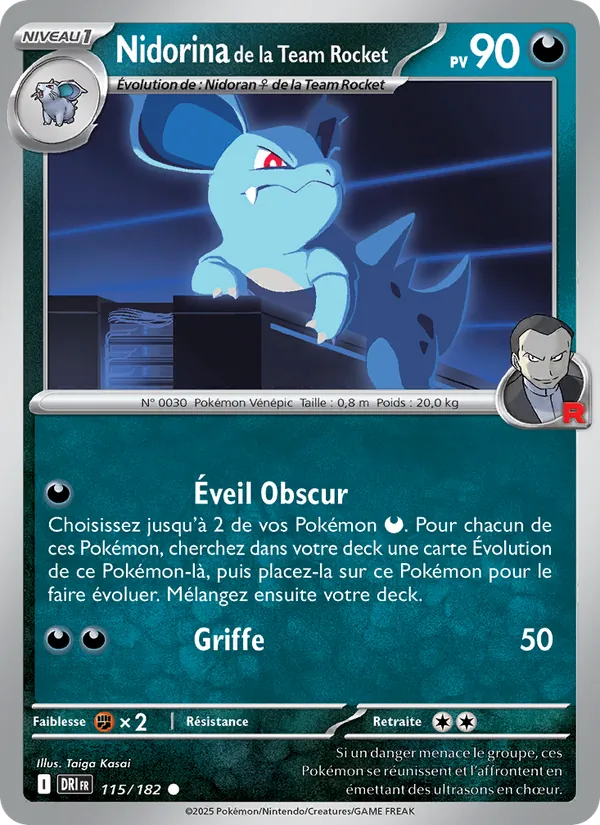 Nidorina de la Team Rocket 115/182