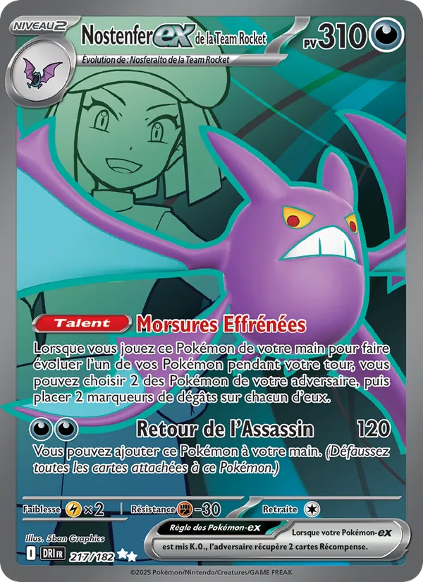 Nostenfer-ex de la Team Rocket 217/182