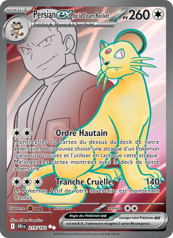 Persian-ex de la Team Rocket 219/182