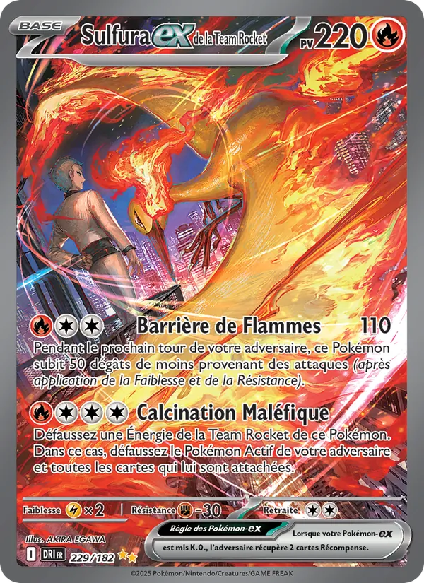 Sulfura-ex de la Team Rocket 229/182