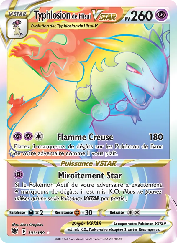 Typhlosion de Hisui VSTAR 193/189