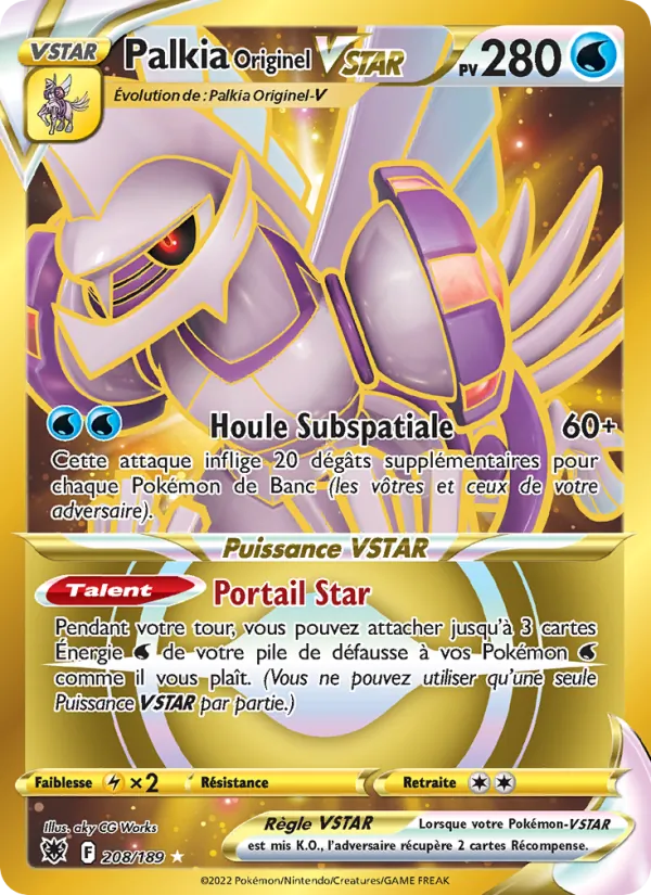 Palkia Originel VSTAR 208/189