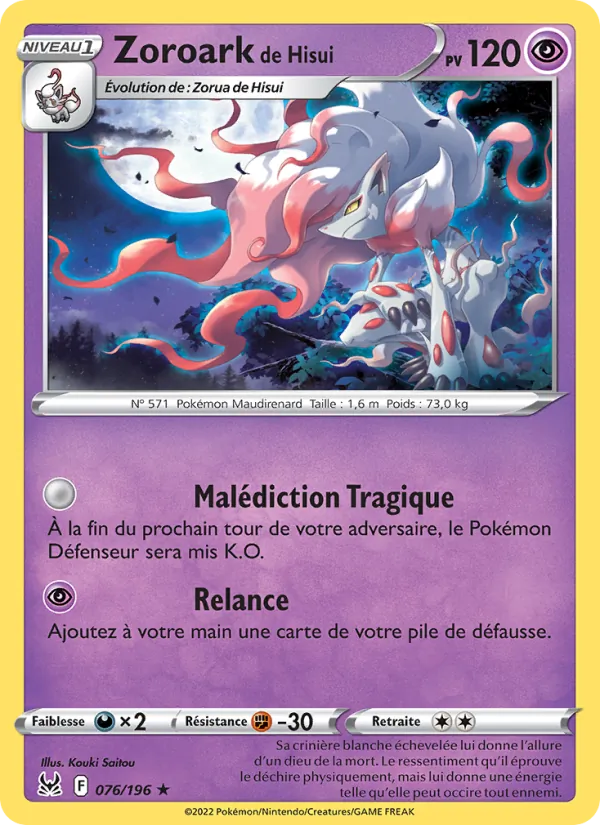Zoroark de Hisui 076/196