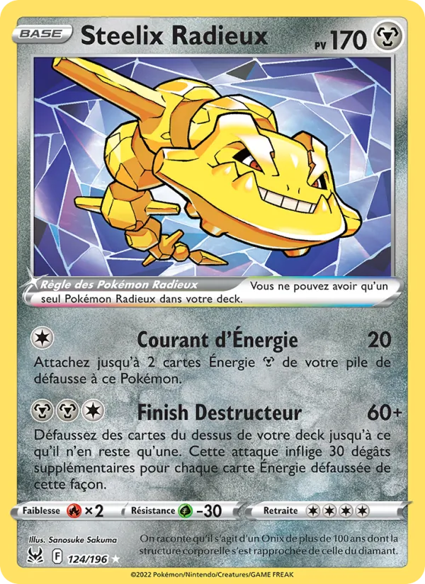 Steelix Radieux 124/196