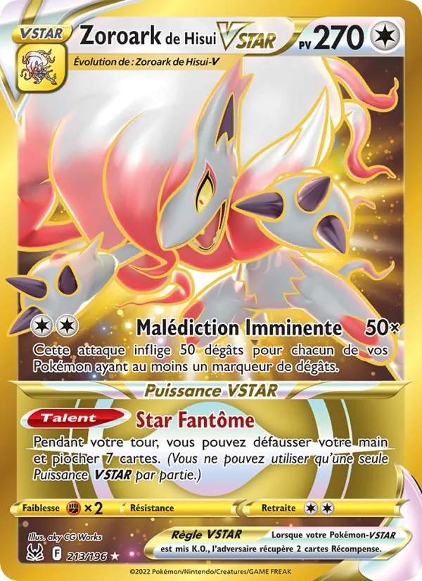 Zoroark de Hisui VSTAR 213/196