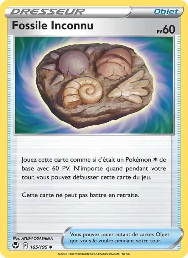 Fossile Inconnu 165/195