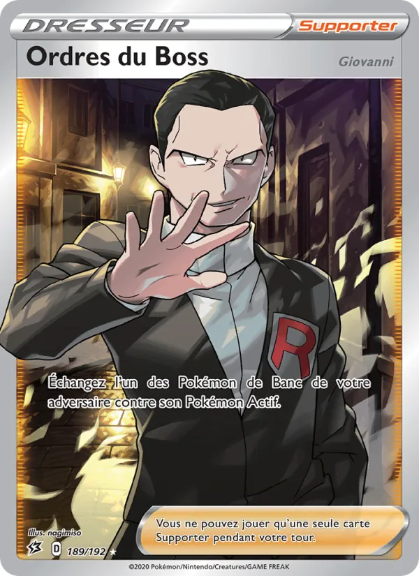 Ordres du Boss (Giovanni) 189/192