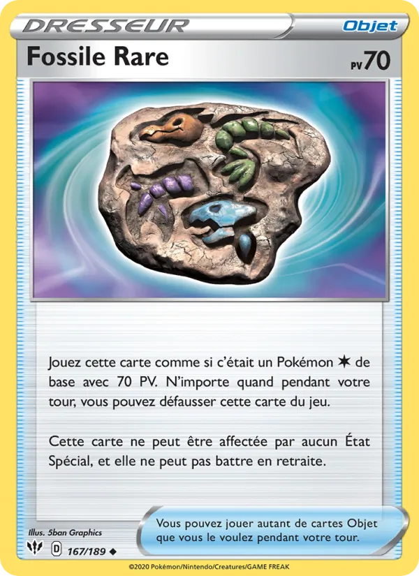 Fossile Rare 167/189