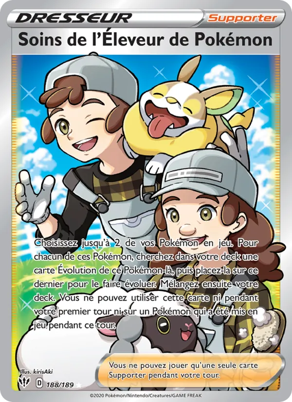 Soins de l'Éleveur de Pokémon 188/189