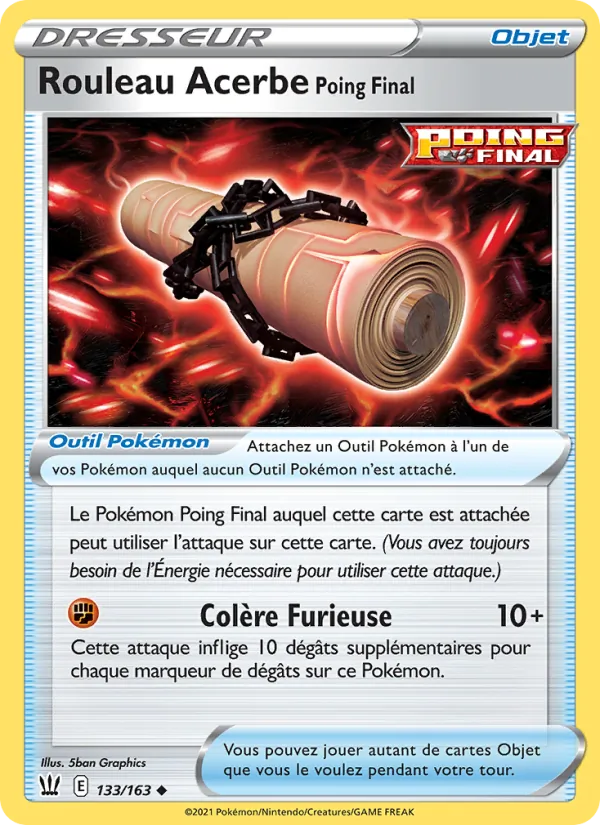 Rouleau Acerbe Poing Final 133/163