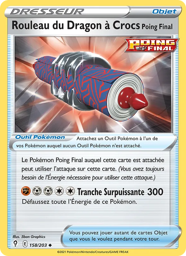 Rouleau du Dragon à Crocs Poing Final 158/203