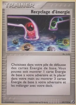 Recyclage d'énergie 81