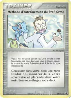 Méthode d'entraînement du Prof. Orme 89
