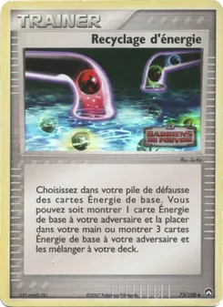 Recyclage d'énergie 73