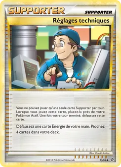 Réglages techniques 75