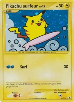 Pikachu surfeur Niv. 13 114