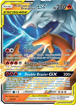 Reshiram et Dracaufeu GX 20