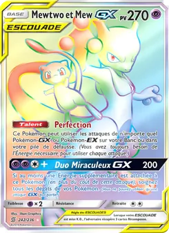 Mewtwo et Mew GX 242