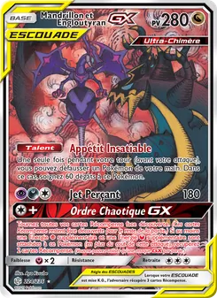 Mandrillon et Engloutyran GX 224