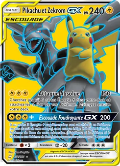 Pikachu et Zekrom GX 162