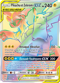 Pikachu et Zekrom GX 184