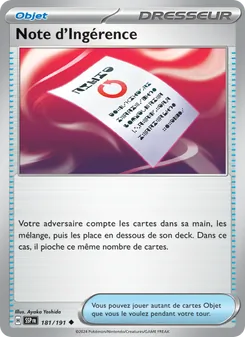 Note d'Ingérence 181