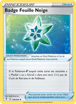 Badge Feuille Neige 159