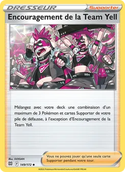 Encouragement de la Team Yell 149
