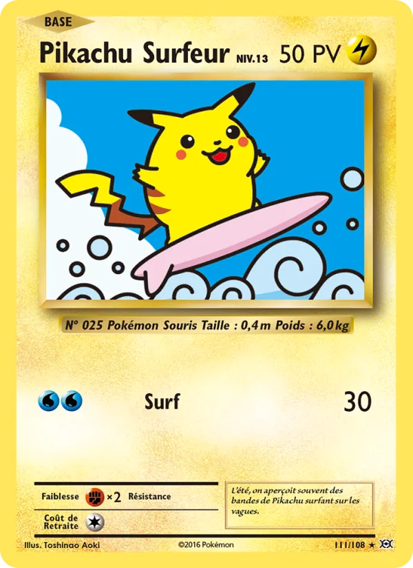 Pikachu Surfeur 111/108